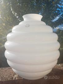 Vaso Venini Deco bianco – Design italiano – 29 cm