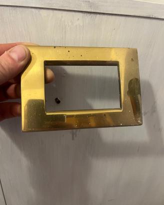 Placchette in ottone vimar idea 3 moduli
