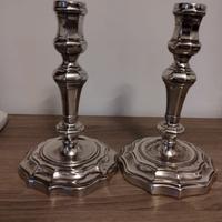 Coppia candelabri argento Brandimarte