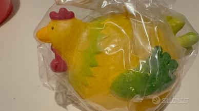 Candela di Pasqua a forma di gallina