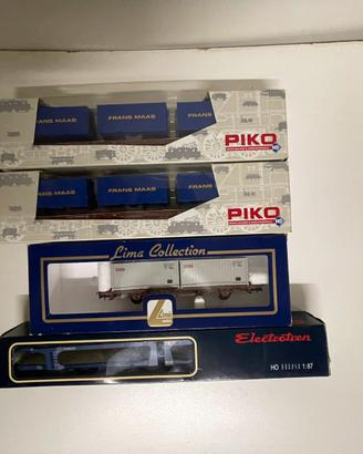 Vagoni piko, lima e electrotren HO