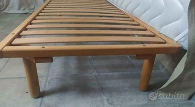 letto doghe singolo legno