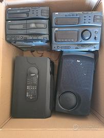 Impianto stereo JVC MX-S6 vintage con casse
