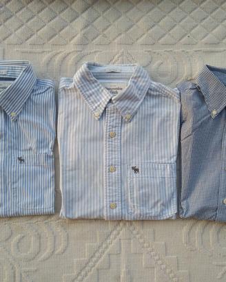 Lotto 3 Camicie Uomo Abercrombie & Fitch - Tg S