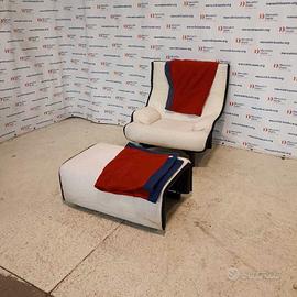 Poltrona con Pouf Simbad Magistretti Cassina