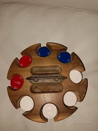 Porta Fisches  in legno vintage 