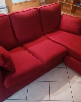 Divano con chaise longue 3 posti