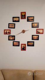 Orologio da parete artistico con quadretti