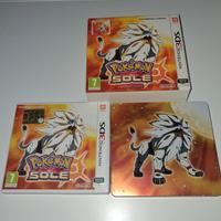 Pokémon Sole con steelbook 3ds come nuovi