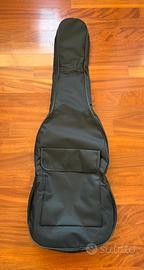 Custodia chitarra nera tracolla tasca cordura