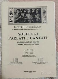 LETTERIO CIRIACO - SOLFEGGI PARLATI E CANTATI