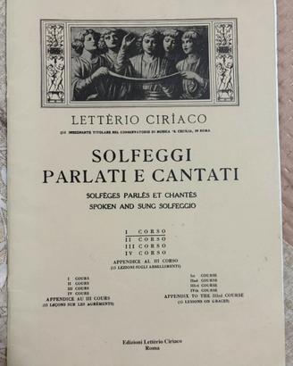 LETTERIO CIRIACO - SOLFEGGI PARLATI E CANTATI