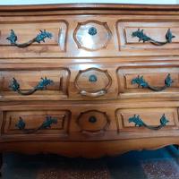 Como Cassettone Vintage Anni '60 - Noce - 125x50x8