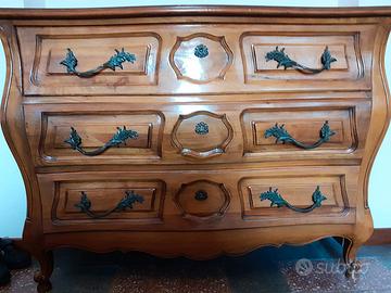 Como Cassettone Vintage Anni '60 - Noce - 125x50x8