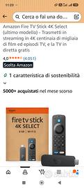 Fire Stick 4 k Select Nuova (Sigillata)