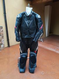 tuta moto 52 pelle divisibile dainese