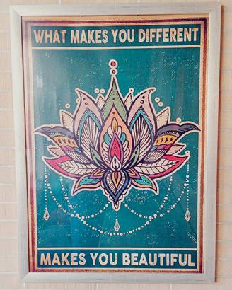 Poster Alchemico Fiore di Loto con Decreto Divino