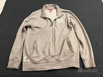 Felpa full zip garzata “Leone”