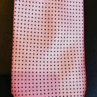 Cravatta Greenfield Ltd Pura Seta rosa a pois