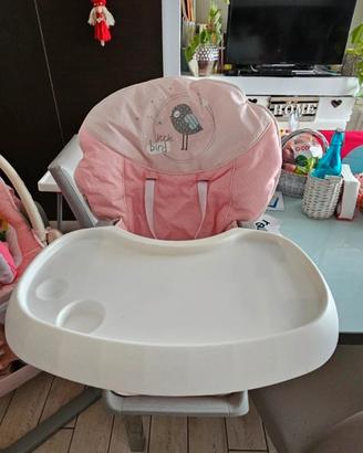 seggiolone e sdraietta bambina