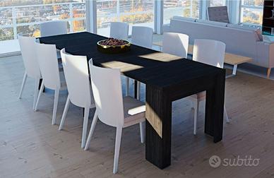Tavolo consolle allungabile fino a 2.40 m wenge