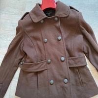 giacca marrone 60% di lana 