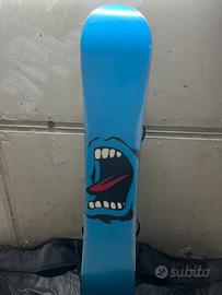 Tavola da snowboard santa cruz + scarponi burton