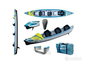 kayak gonfiabile per 3 persone