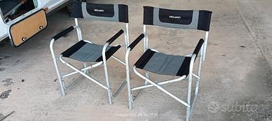 N. 2 SEDIE REGISTA NERA/MELANGE - MIDLAND