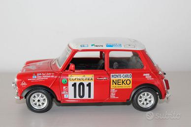 Bburago Mini Cooper Rally Montecarlo 1:16 Usato