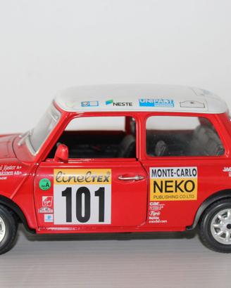 Bburago Mini Cooper Rally Montecarlo 1:16 Usato