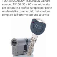 TESA ASSA ABLOY TK153060N Cilindro europeo TK100, 