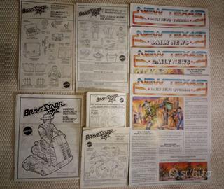 Bravestarr Mattel 5 fogli istruzioni + 4 Poster