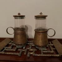 Coppia ampolline da altare antiche