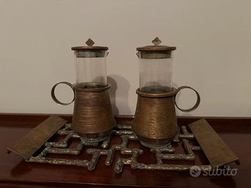 Coppia ampolline da altare antiche