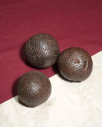 Tre bocce antiche francesi da pétanque