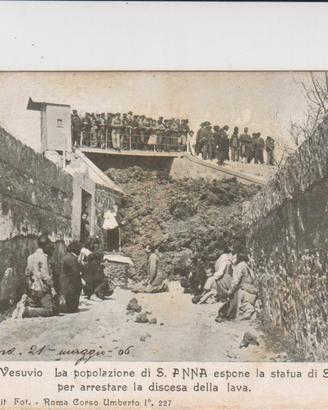 cartolina eruzione Vesuvio 1906