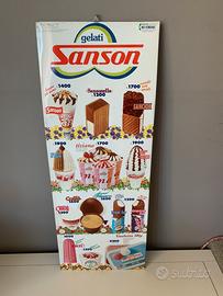 Listino prezzi gelati Sanson vintage