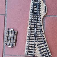 Marklin binari con massicciata scambi e trasfo.