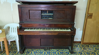 Autopiano Pianoforte verticale cabinet Saul Birns