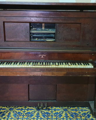 Autopiano Pianoforte verticale cabinet Saul Birns