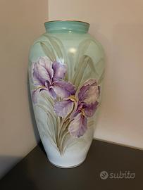 Vaso in porcellana Limoges Francia - fiori Vintage