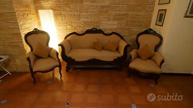 Divano e poltrone Luigi Filippo