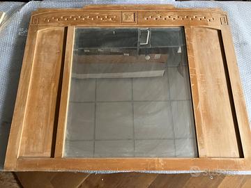 Antica specchiera intagliata 107x87
