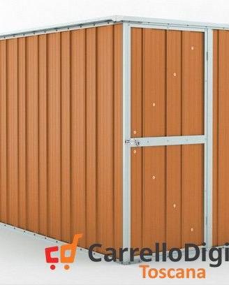 deposito attrezzi giardino 175x307 legno chiaro