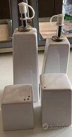 Set olio/aceto/sale/pepe