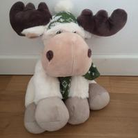 Peluche renna natalizia