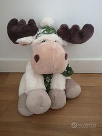 Peluche renna natalizia
