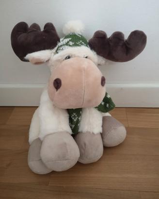 Peluche renna natalizia