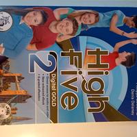 libro scuole medie inglese "High five 2"